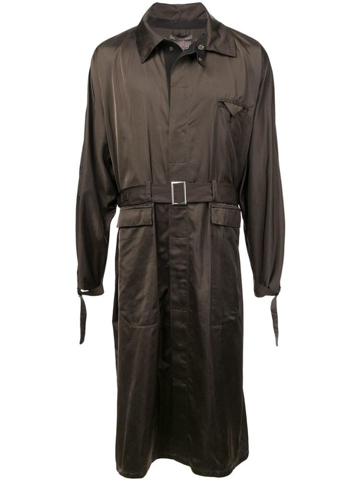 Siki Im Long Trench Coat - Green