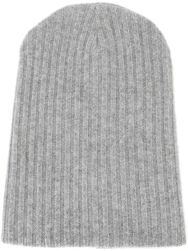 The Elder Statesman Cashmere Summer Cap - Grey