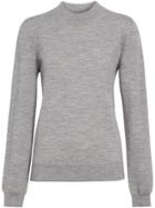 Burberry Merino Wool Crew Neck Sweater - Grey