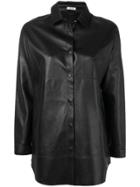P.a.r.o.s.h. Lambskin Shirt Jacket - Black