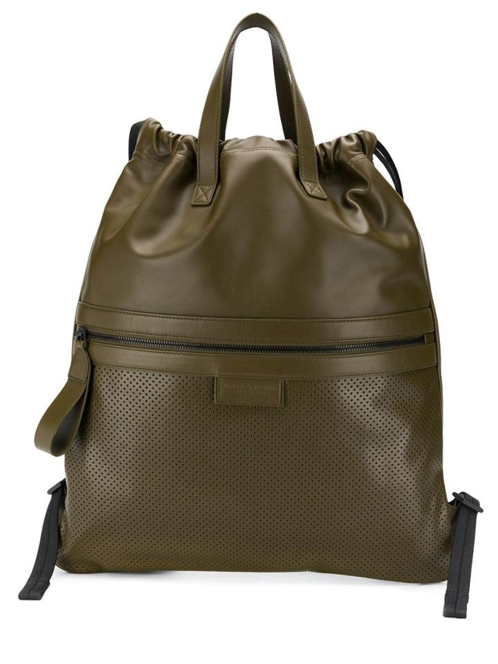 Bottega Veneta Flat Tote Backpack - Green
