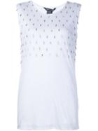 Thomas Wylde Cross-charm Tank Top, Women's, Size: Xs, White, Lyocell