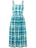 Eggs - Checked Dress - Women - Silk/polyester/acetate - 40, Blue, Silk/polyester/acetate