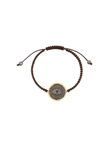 Gemco Hamsa Coin Bracelet - Brown