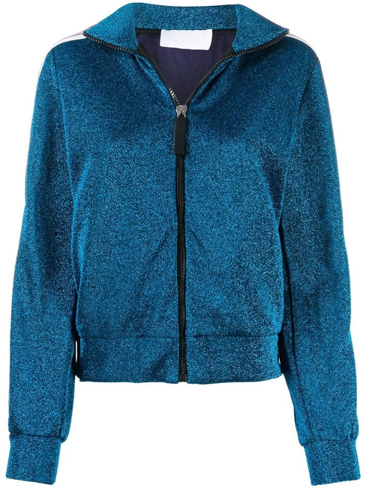 No Ka' Oi Glitter Detail Sports Jacket - Blue