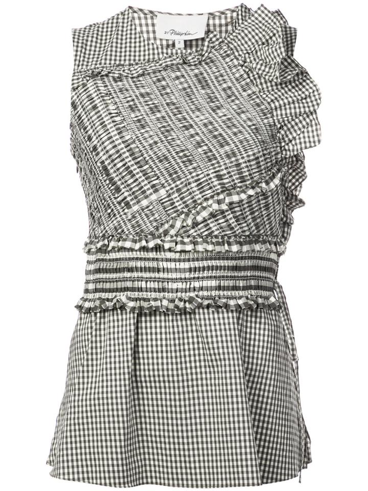 3.1 Phillip Lim Gingham Top - Green