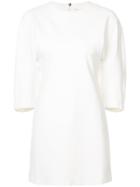 Tibi Puffed Sleeve Dress - White
