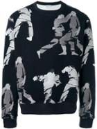 J.w.anderson Judo Print Sweatshirt, Men's, Size: Medium, Black, Cotton