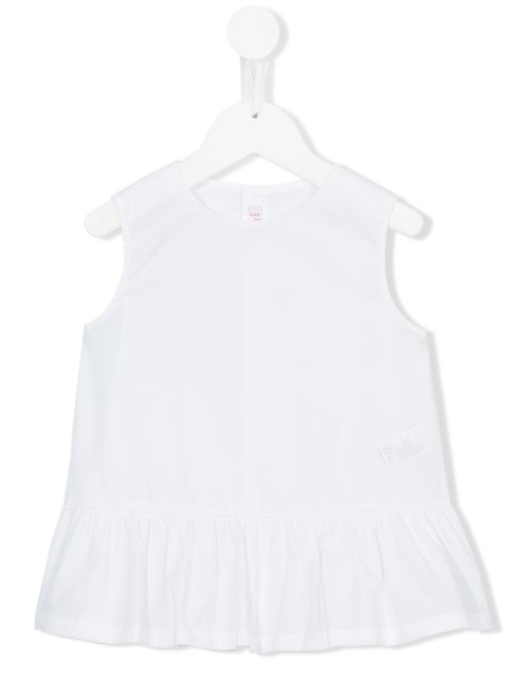 Il Gufo - Ruffled Hem Blouse - Kids - Cotton/spandex/elastane - 8 Yrs, White
