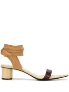 Jil Sander Wrap Tie Sandals - Brown