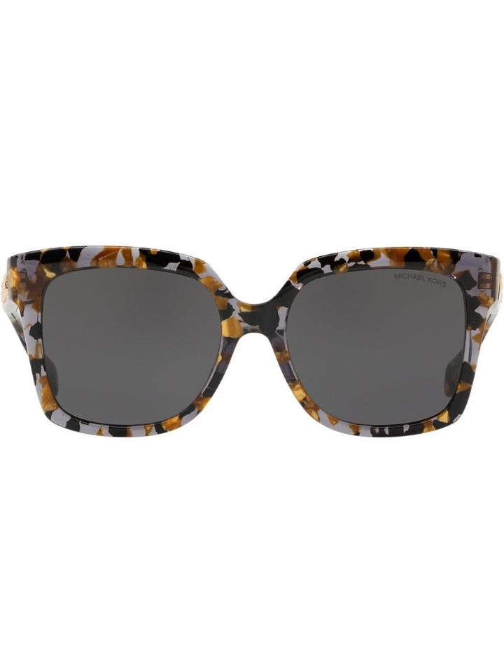 Michael Kors Oversized Tortoiseshell Sunglasses - Black