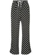 G.v.g.v. Cropped Polka-dot Trousers - Black