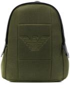 Emporio Armani Embossed Logo Backpack - Green