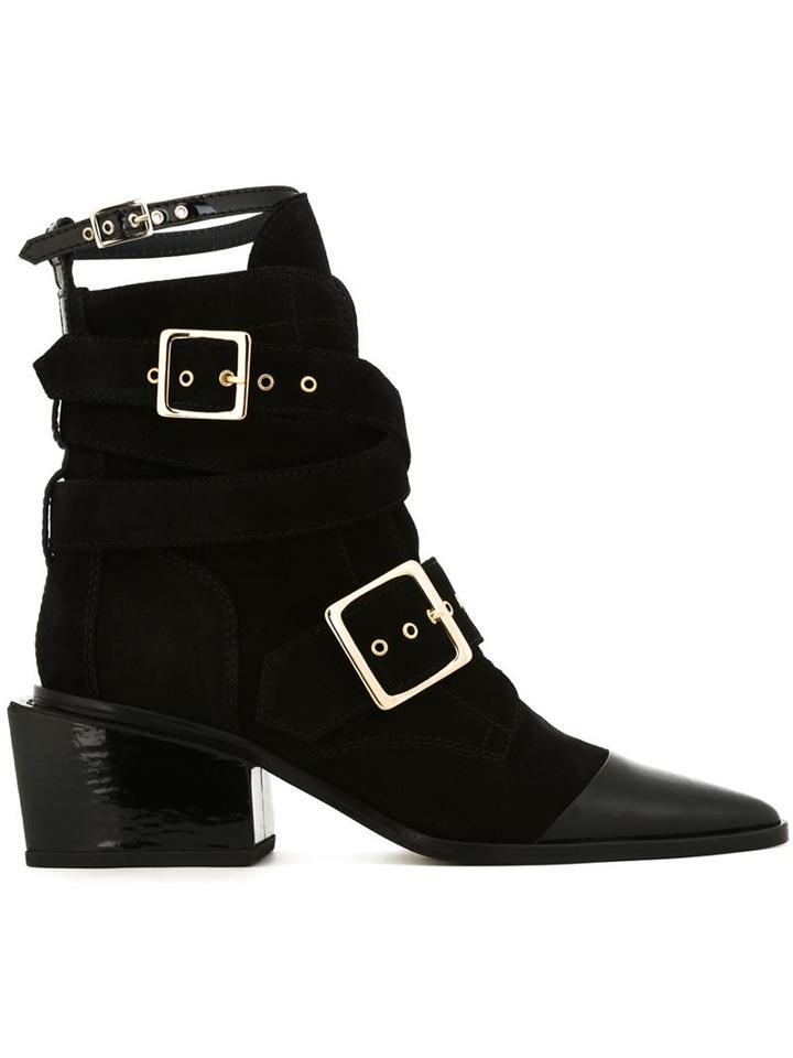 Sacai Belted Ankle Strap Boots
