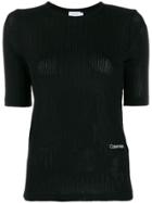 Calvin Klein Ribbed Knit T-shirt - Black