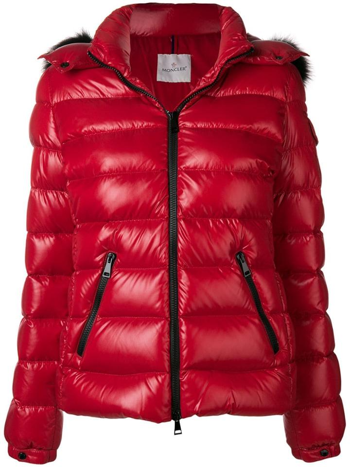 Moncler Zipped Padded Jacket - Red