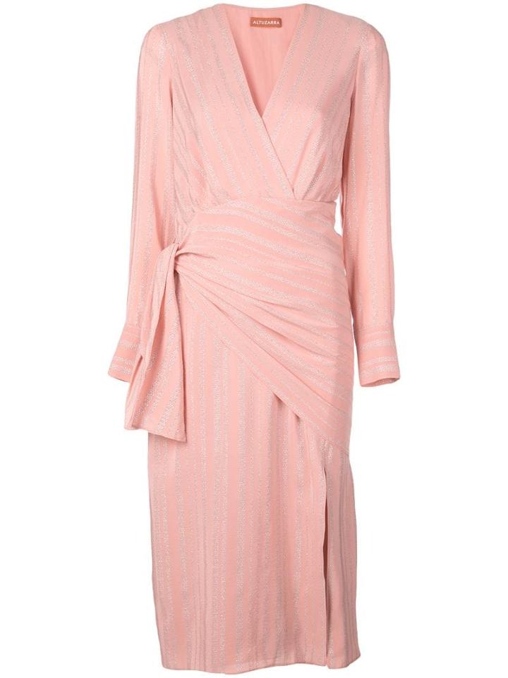 Altuzarra Metallic Striped Dress - Pink