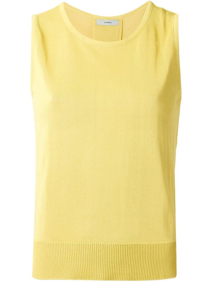 Egrey Knitted Top, Women's, Size: G, Yellow/orange, Viscose