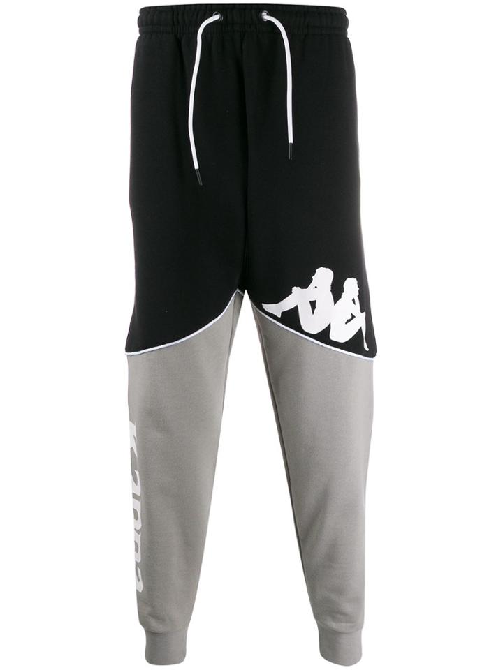 Kappa Logo Print Track Trousers - Black