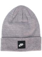 Nike - Futura Knit Beanie - Unisex - Cotton/acrylic - One Size, Grey, Cotton/acrylic