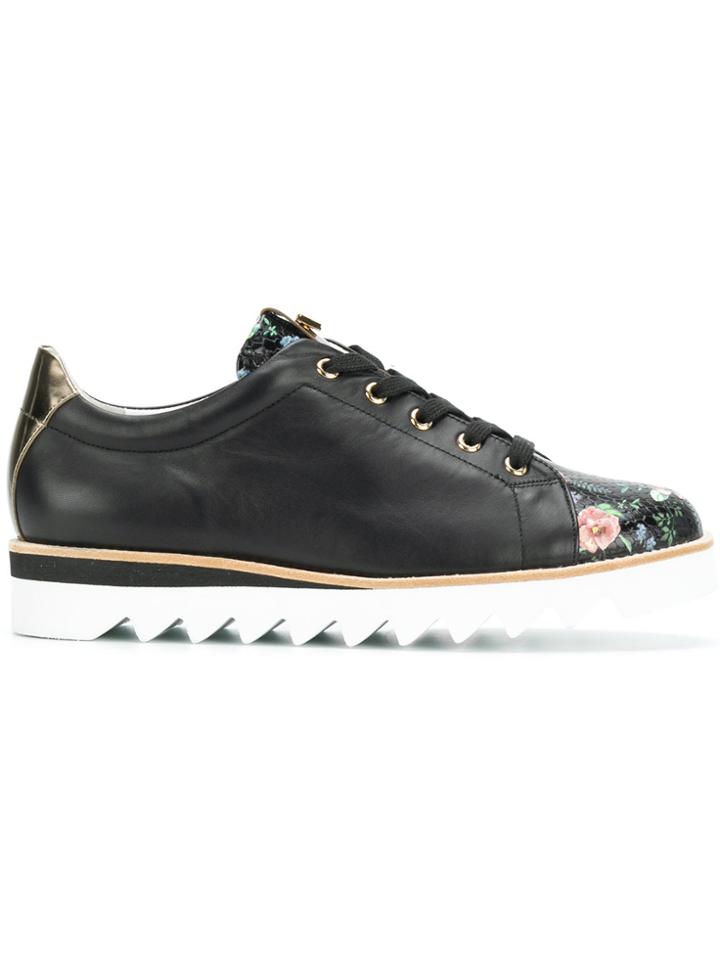 Hogl Floral Contrast Sneakers - Black