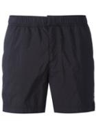 Ron Dorff Eyelet Swim Shorts, Men's, Size: Small, Black, Polyamide/polyester
