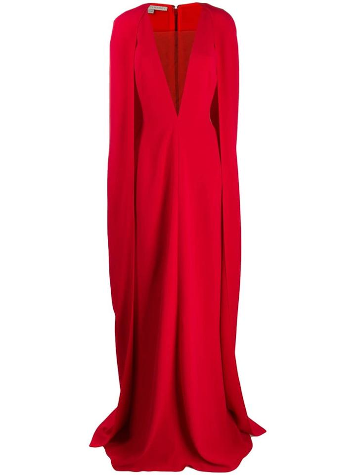 Stella Mccartney Cape-style Evening Gown - Red