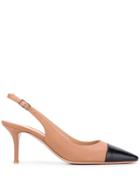 Gianvito Rossi Pointed Slingback Pumps - Neutrals