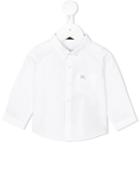 Burberry Kids - Equestrian Knight Button Down Shirt - Kids - Cotton - 24 Mth, White