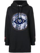 Tommy Hilfiger Tommy X Gigi Printed Hoodie Dress - Black