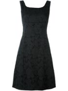 Dolce & Gabbana Floral Jacquard Dress, Women's, Size: 44, Black, Polyester/spandex/elastane/silk