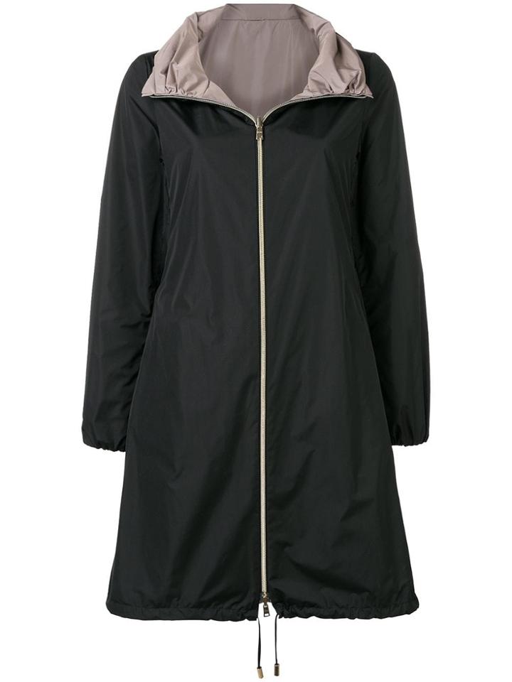 Herno Classic Midi Raincoat - Black