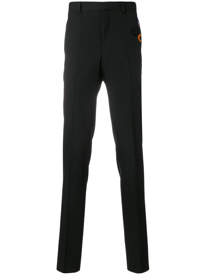 Givenchy Trousers With Patch Appliqués - Black