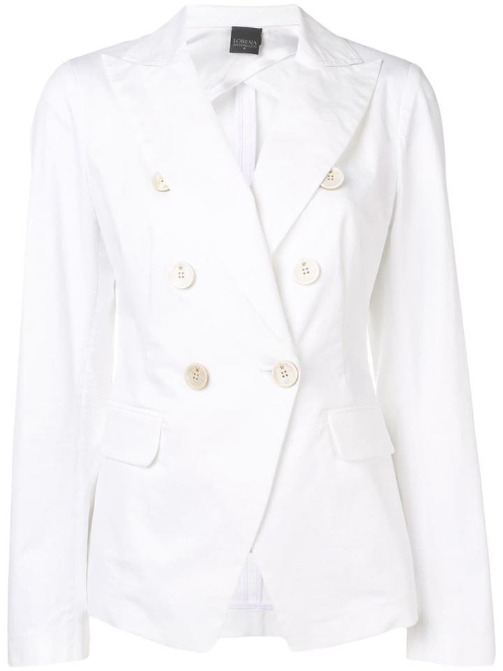 Lorena Antoniazzi Double-breasted Blazer - White