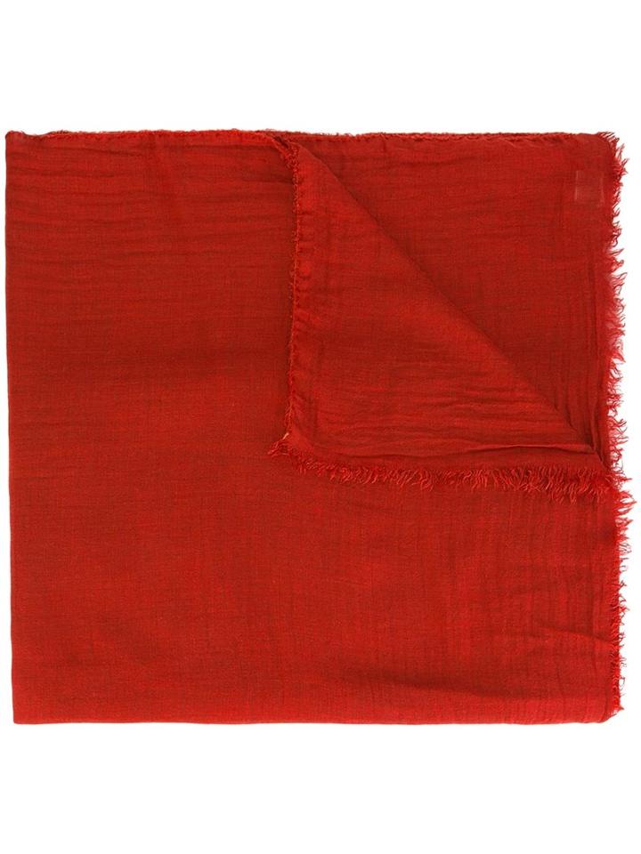 'azzurra' Scarf, Adult Unisex, Red, Modal/cashmere, Faliero Sarti