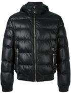 Les Hommes Padded Jacket, Men's, Size: 48, Black, Viscose/leather