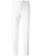 Eleventy Slim Fit Trousers, Women's, Size: 26, White, Cotton/polyester/spandex/elastane