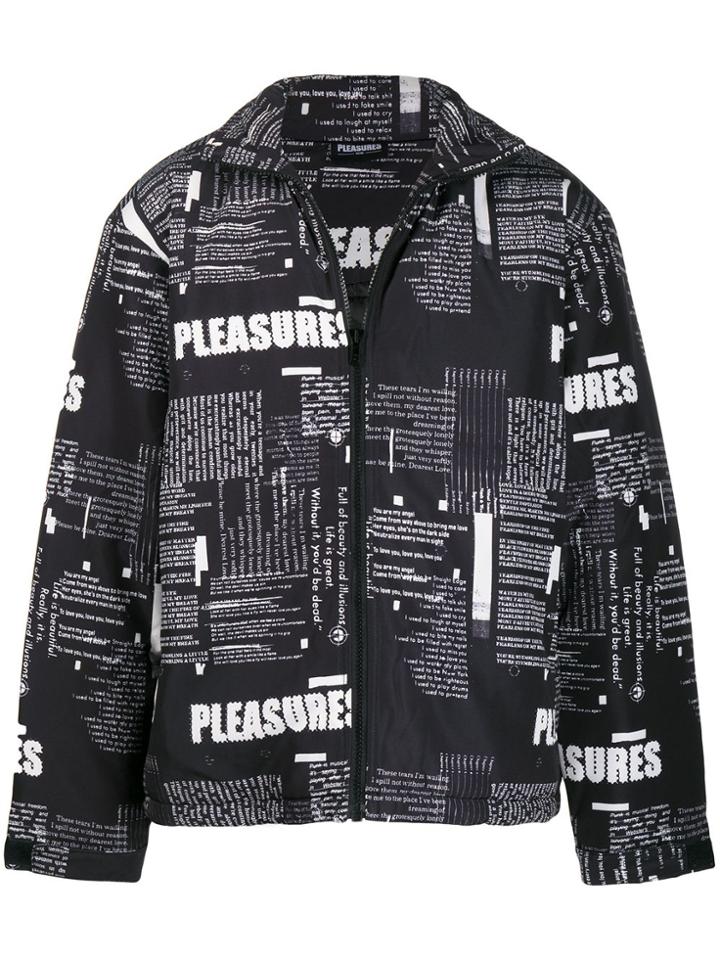 Pleasures Graphic Print Coat - Black