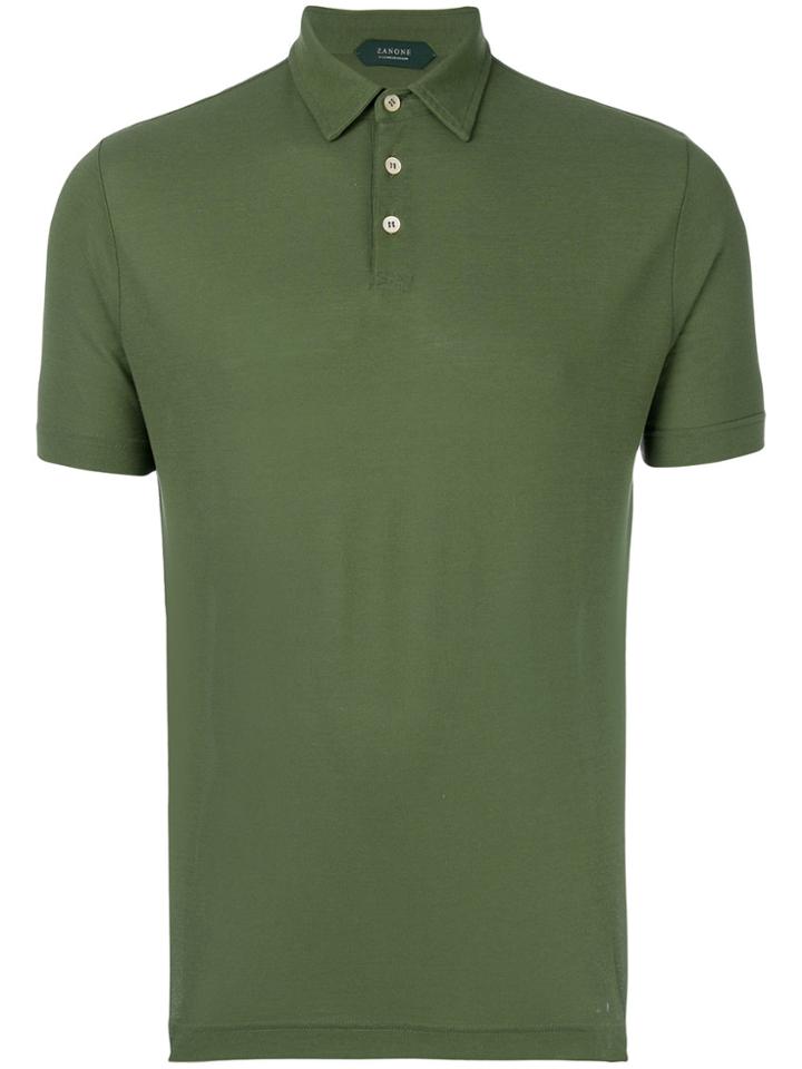 Zanone Short-sleeve Polo Top - Green