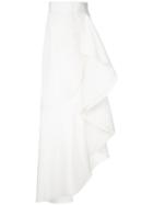 Bambah - Faille Flamenco Skirt - Women - Silk - 10, White, Silk