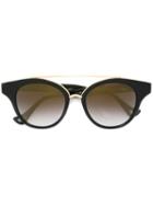 Dita Eyewear Round Framed Sunglasses, Women's, Black, Acetate
