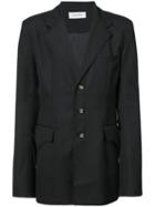Chin Menswear Intl Mid-length Suit Jacket - Black