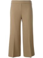 P.a.r.o.s.h. Flared Cropped Trousers - Neutrals
