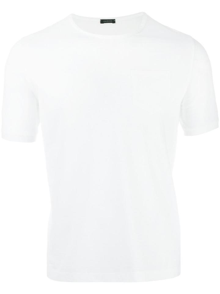 Zanone Chest Pocket T-shirt - White
