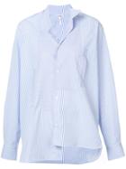 Loewe Asymmetric Stripe Shirt - Blue