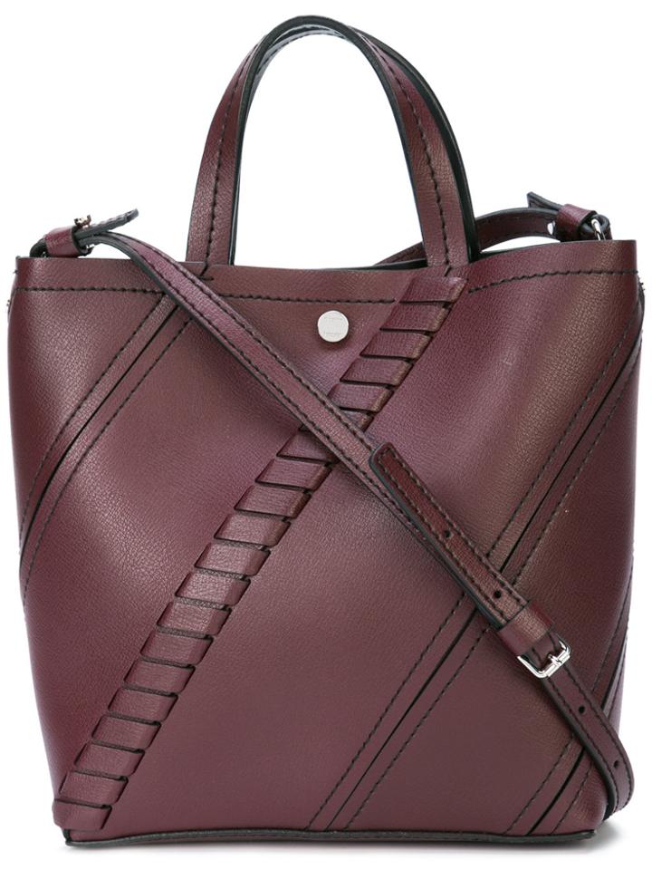 Proenza Schouler Mini Grain Small Hex Tote - Brown