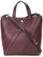 Proenza Schouler Mini Grain Small Hex Tote - Brown