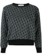 Christian Dior Pre-owned Trotter Pattern Jumper - Black