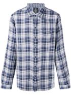 John Varvatos Classic Checked Shirt - Blue