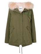 Yves Salomon Army Short Parka - Green